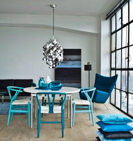 ダイニング,カラフル,色使い